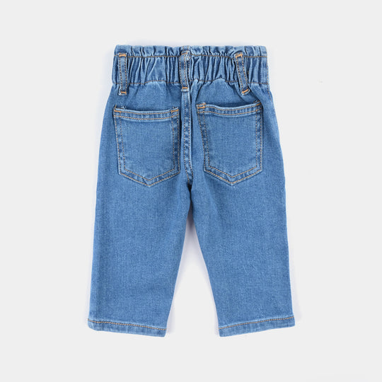 Infant Girls Denim rigid Pant Smiley World-LT.Blue