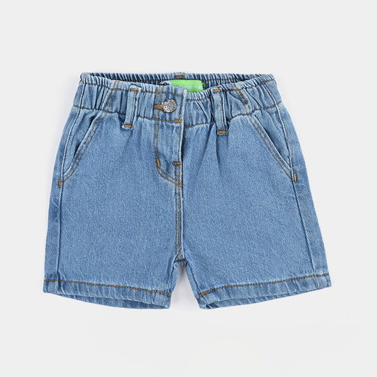 Infant Girls Denim rigid Short Basic-Ice.Blue