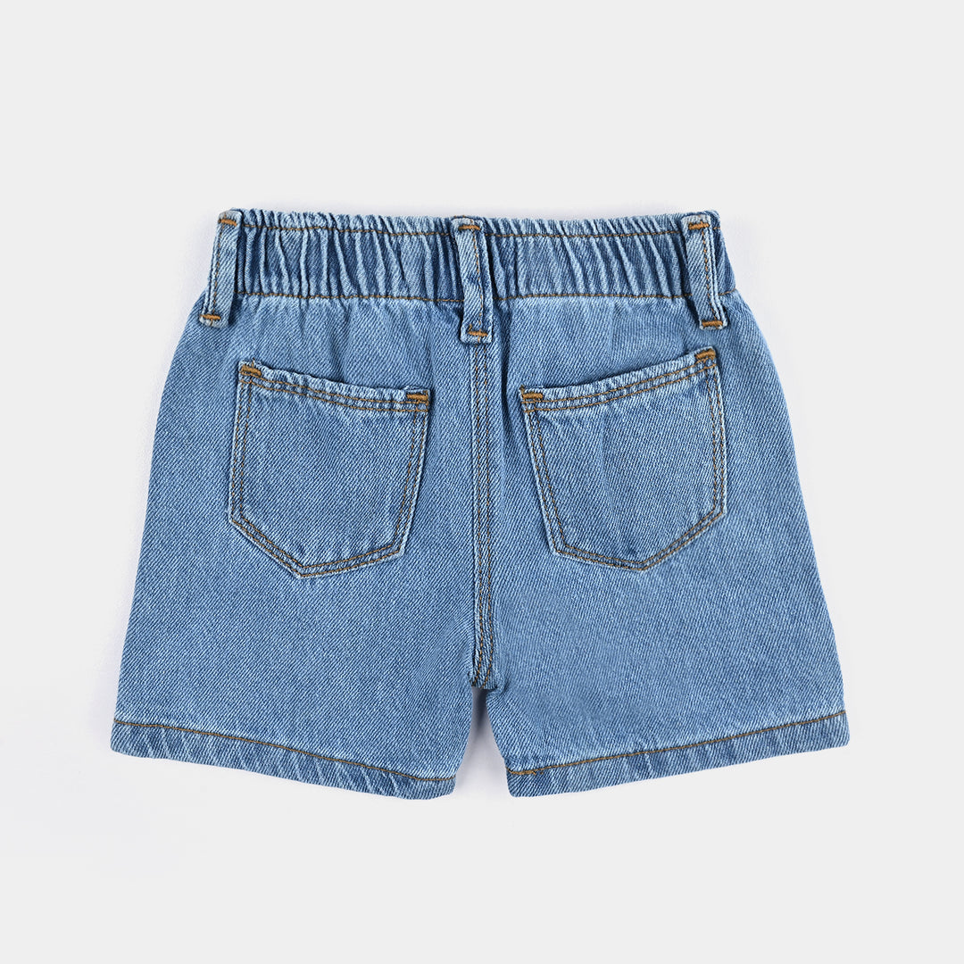 Infant Girls Denim rigid Short Basic-Ice.Blue