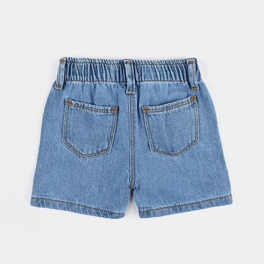 Infant Girls Denim rigid Short Basic-Ice.Blue