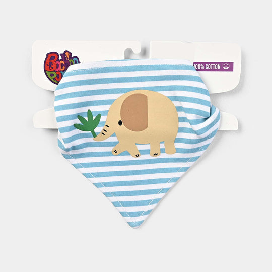 Baby Cotton Bib Elephant-Multi