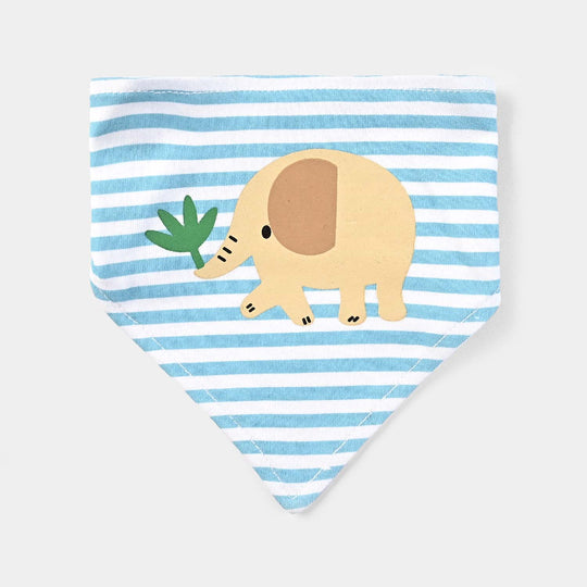 Baby Cotton Bib Elephant-Multi