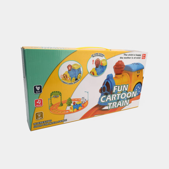 Electric Cartoon Train Track Set for KIds