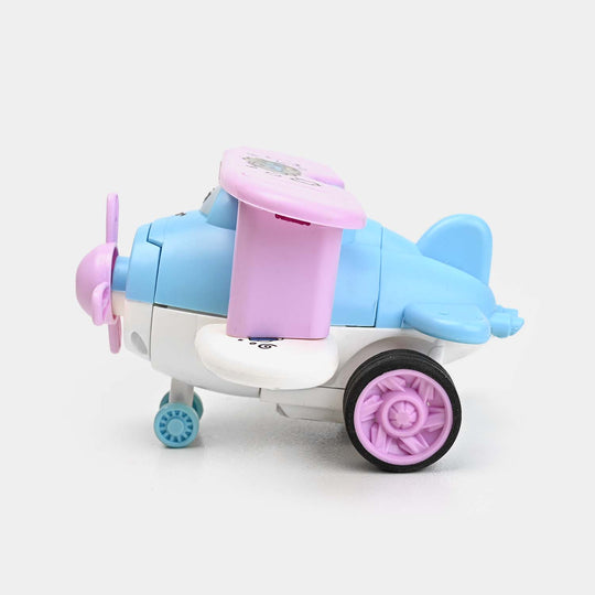 FRICTION TRANSFORM PLANE SMART VEHICLE TOY