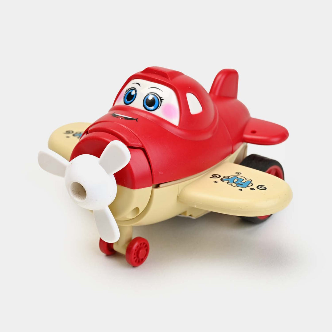 FRICTION TRANSFORM PLANE SMART VEHICLE TOY