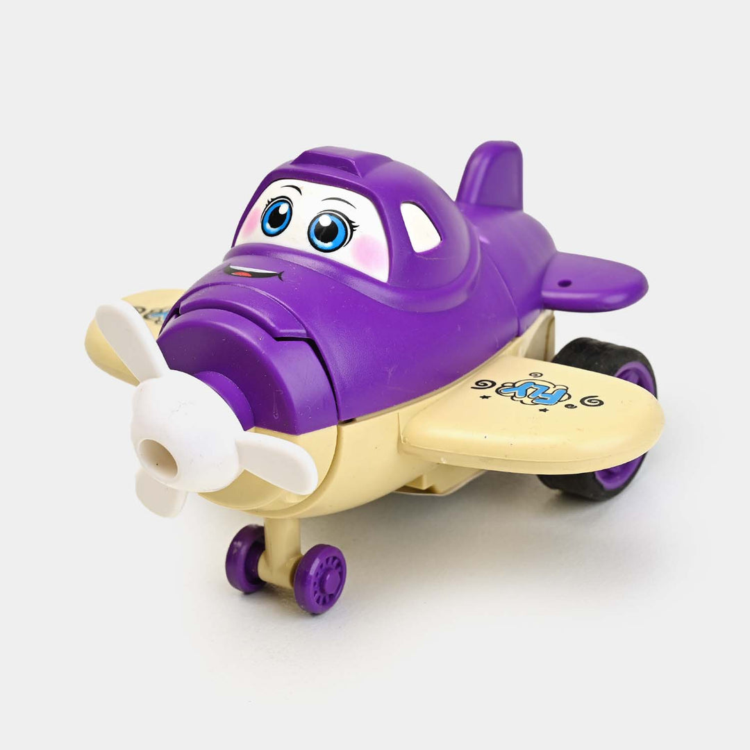 FRICTION TRANSFORM PLANE SMART VEHICLE TOY