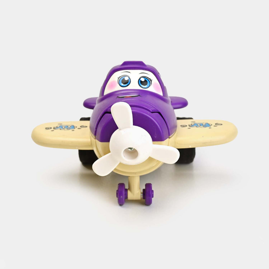 FRICTION TRANSFORM PLANE SMART VEHICLE TOY