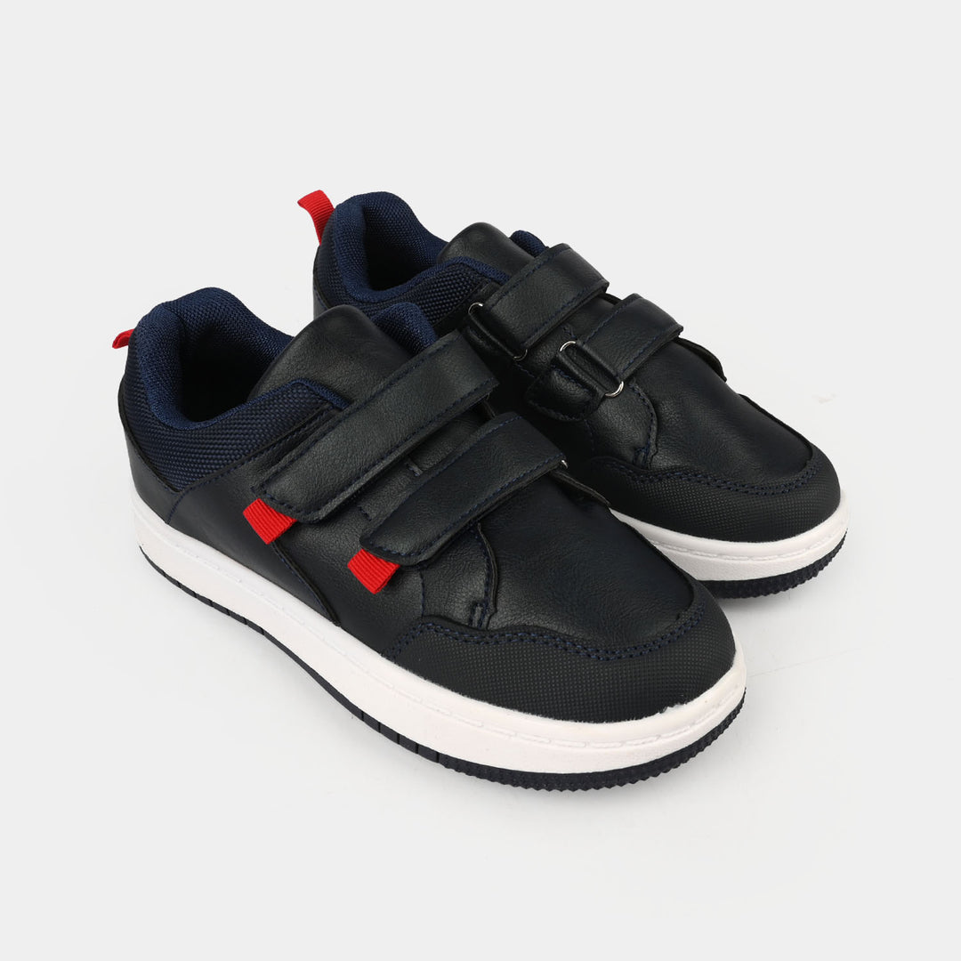 Boys Sneaker 126-14-Navy.Red