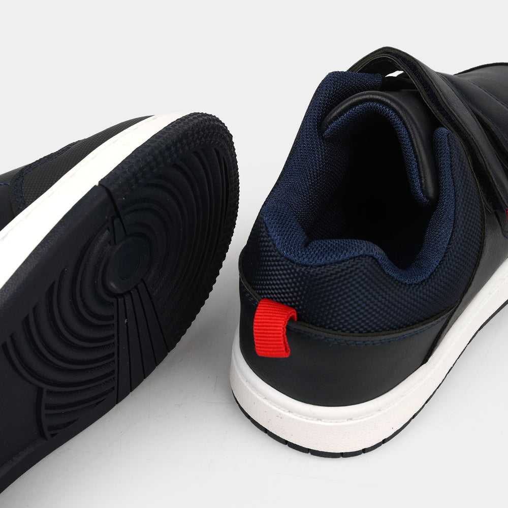 Boys Sneaker 126-14-Navy.Red