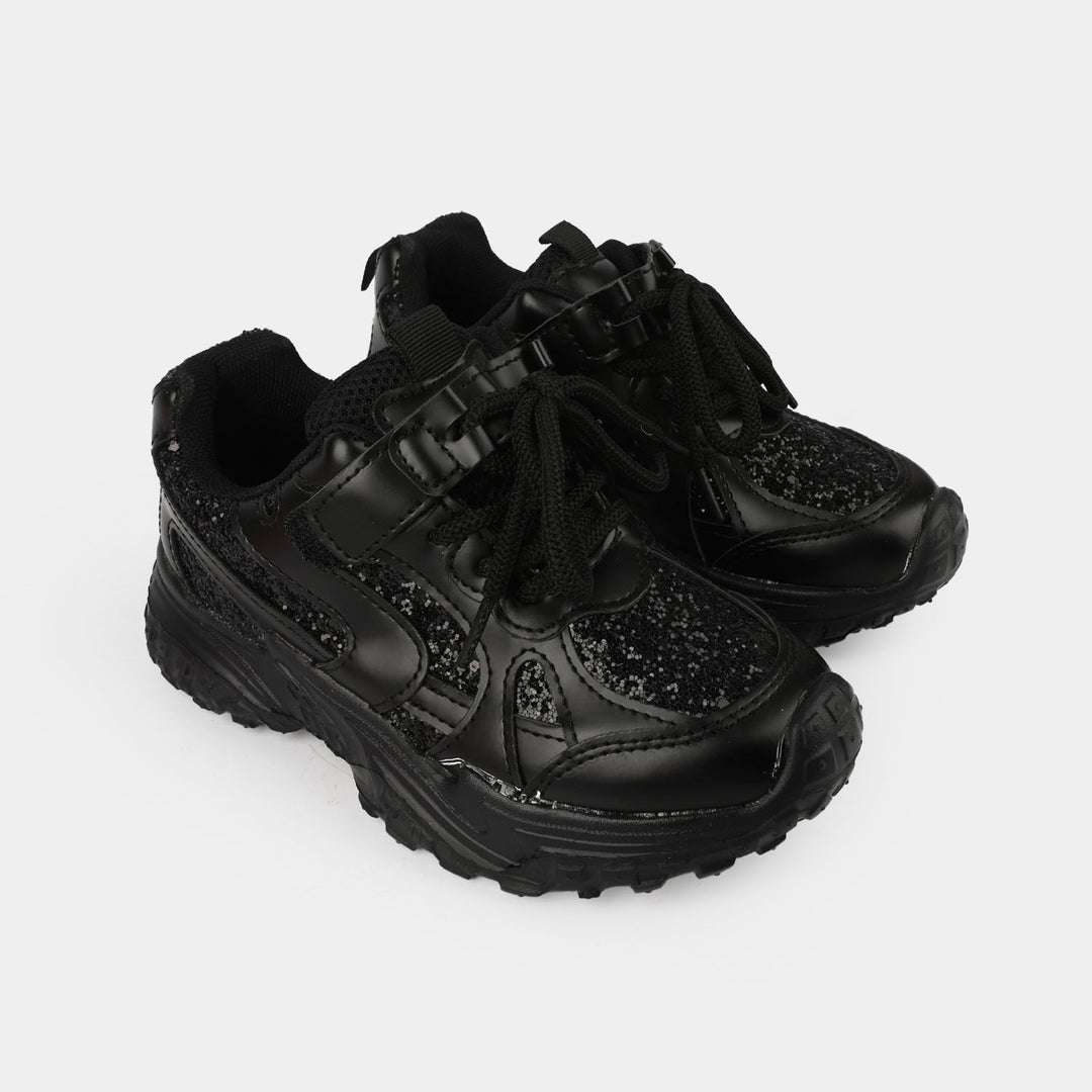 Girls Jogger 126-1-BLACK