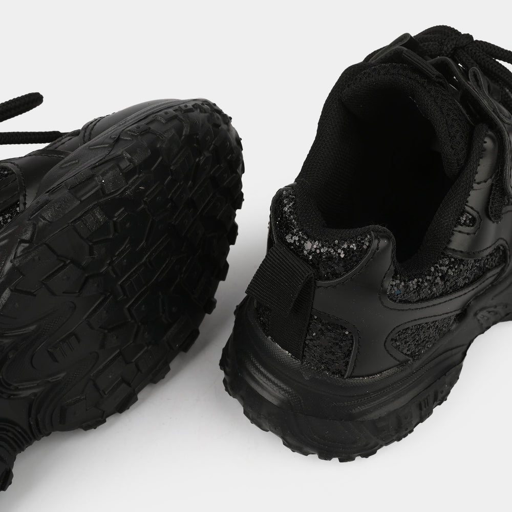 Girls Jogger 126-1-BLACK