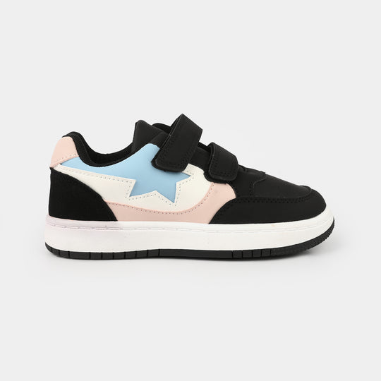 Girls Sneaker 126-9-Black.Pink