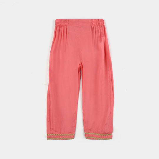 Girls Raw Silk 4Pcs Rashk-E- Chaman-Paradise Pink