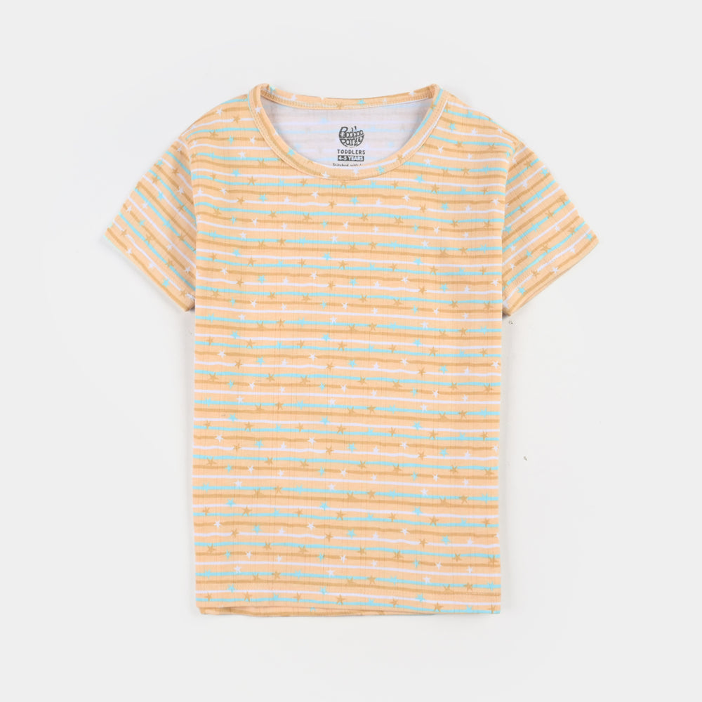 Boys Drop needle Knitted NightWear-Striper