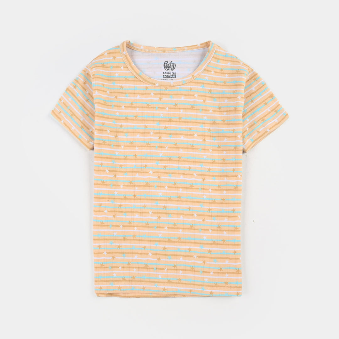Boys Drop needle Knitted NightWear-Striper