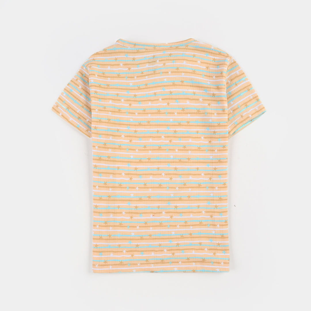 Boys Drop needle Knitted NightWear-Striper