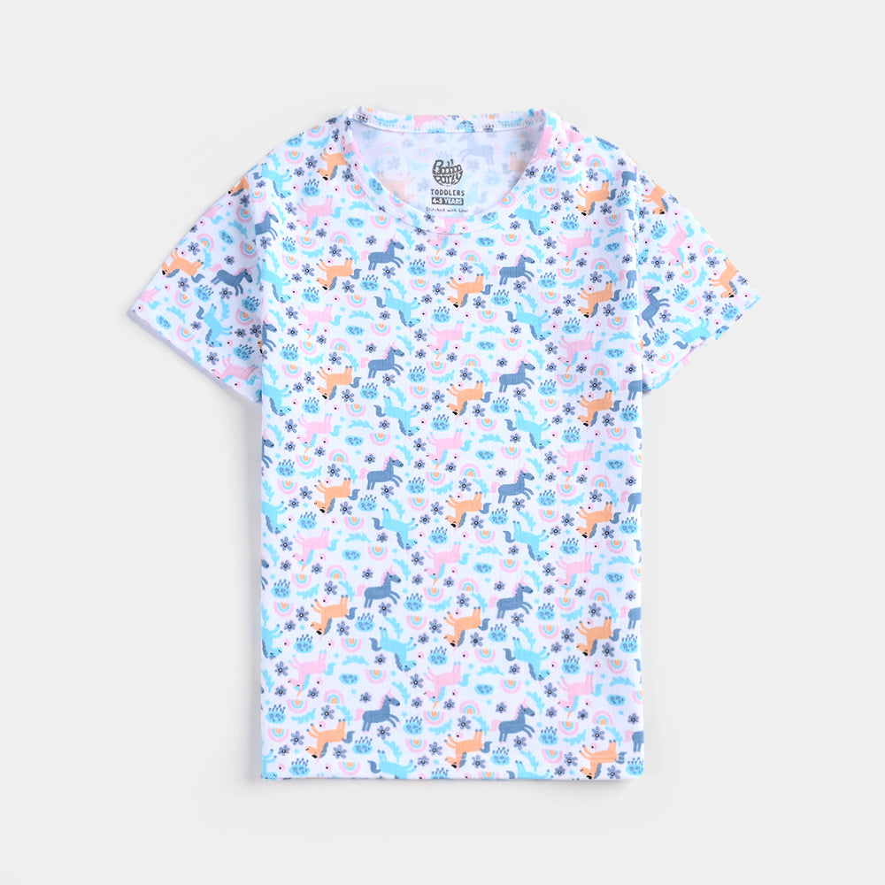 Boys Drop needle Knitted NightWear-Printed