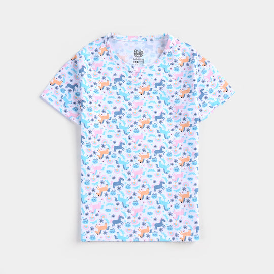 Boys Drop needle Knitted NightWear-Printed