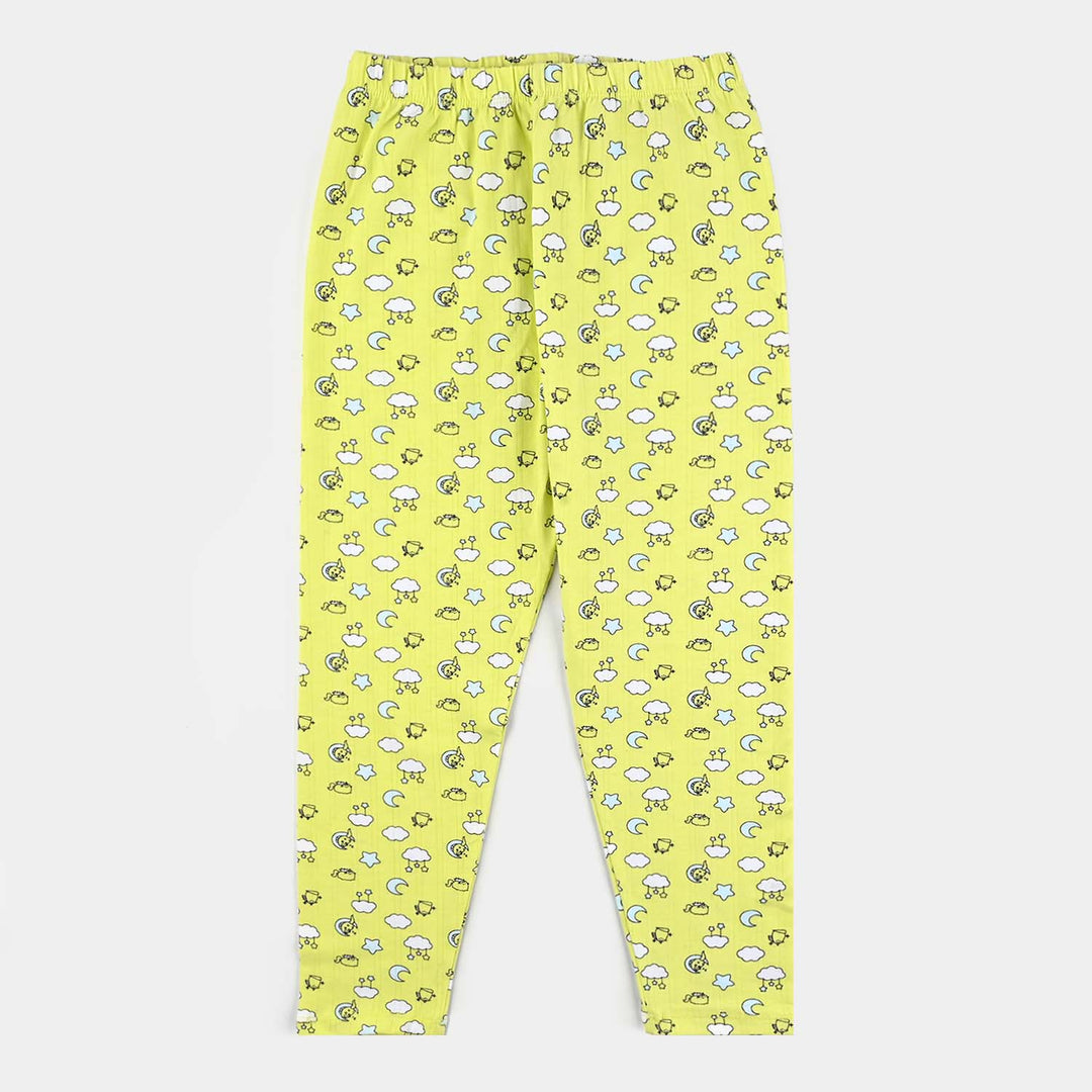 Girls Drop needle Knitted Nightwear Clouds-Printed