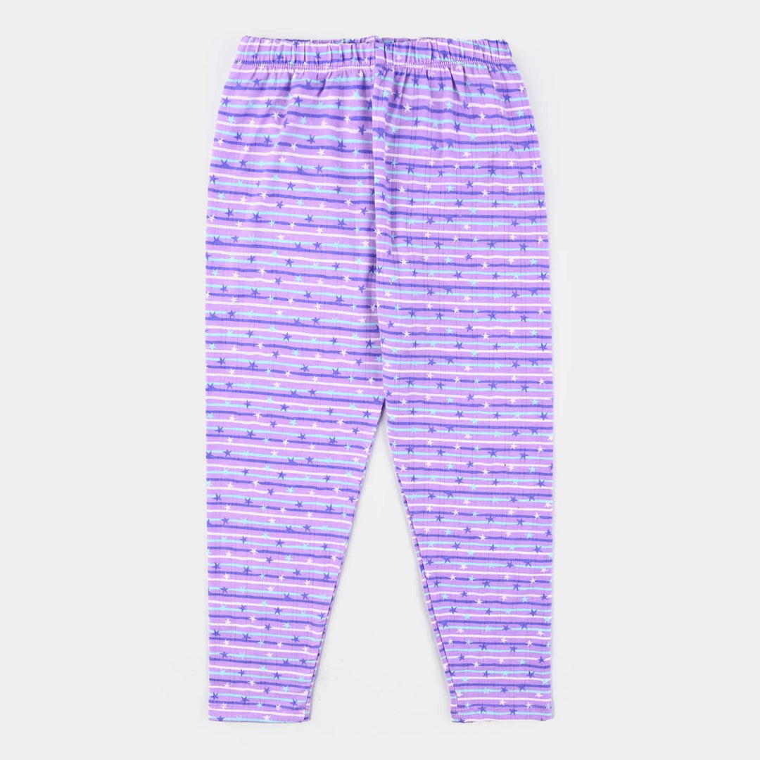 Girls Drop needle Knitted Nightwear-Striper