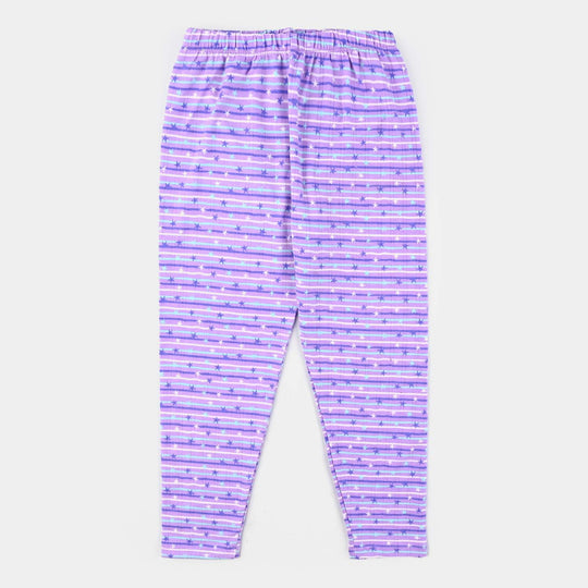 Girls Drop needle Knitted Nightwear-Striper