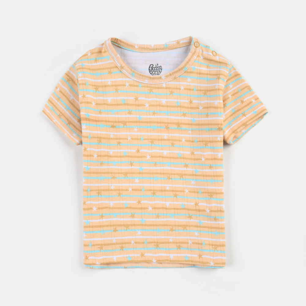 Infant Boys Drop needle Knitted NightWear-Striper