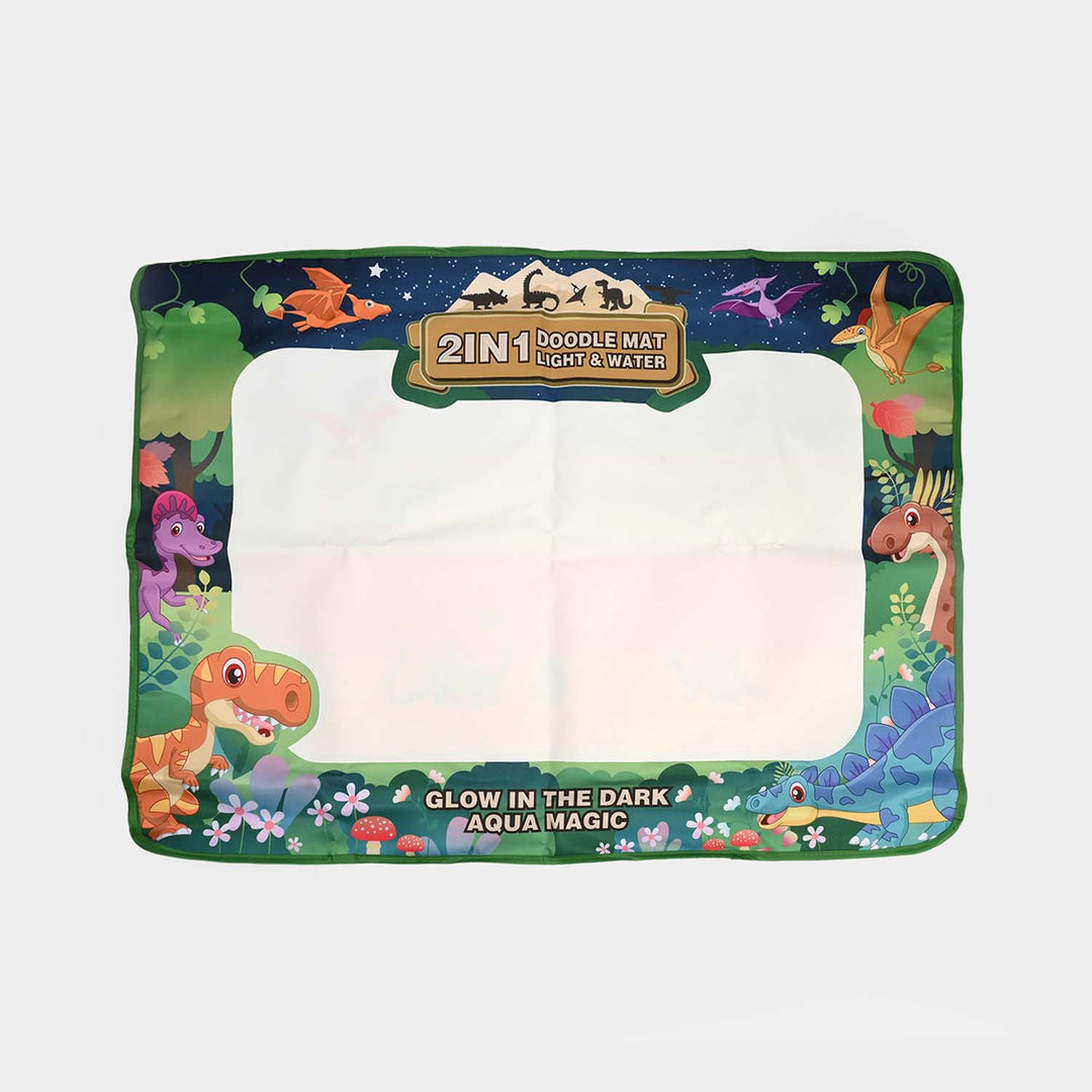 2-in-1 Space-Themed Doodle Mat – Light & Water Drawing Surface for Kids