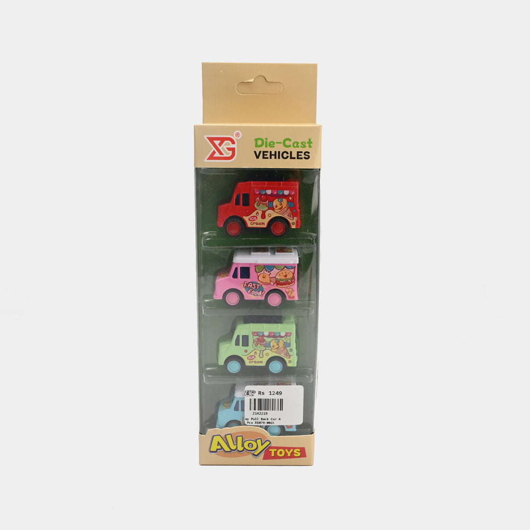 Alloy Pull Back Car 4PCs For Kids