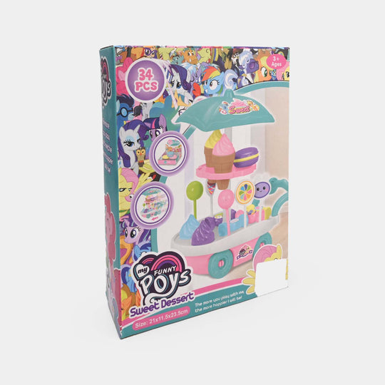 Dessert Cart Play Set For Kids