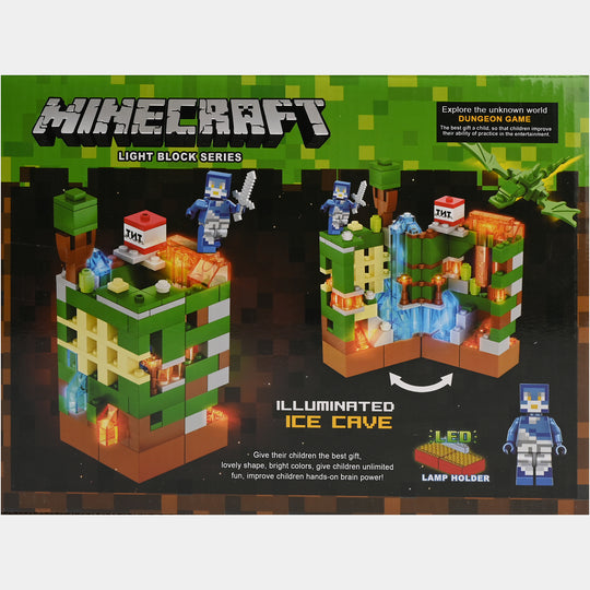 Minecraft Light Block Building Set – 185 Pcs with LED Glow