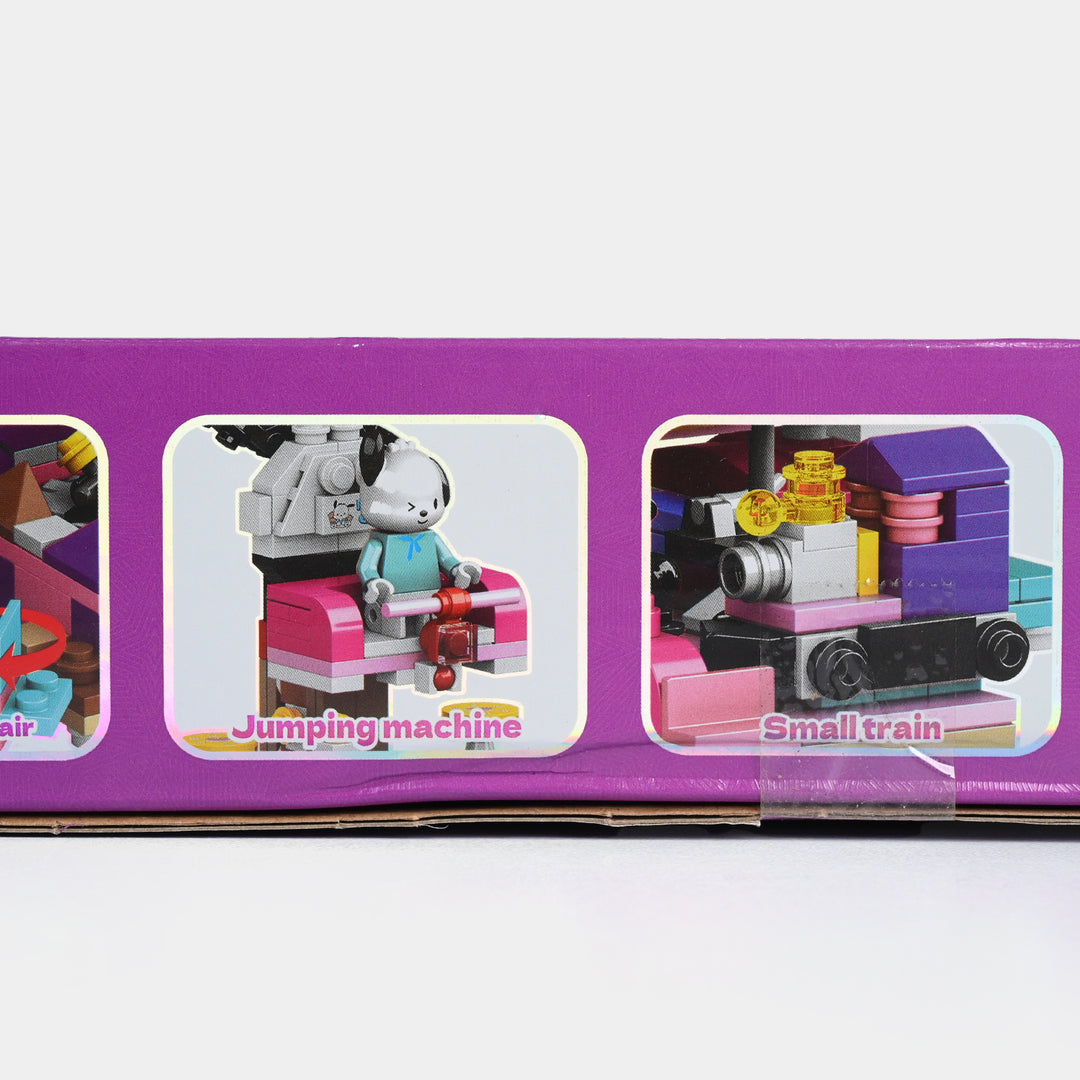 4-in-1 Themed Amusement Park Construction Toy Set