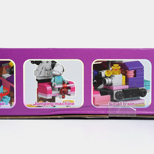 4-in-1 Themed Amusement Park Construction Toy Set
