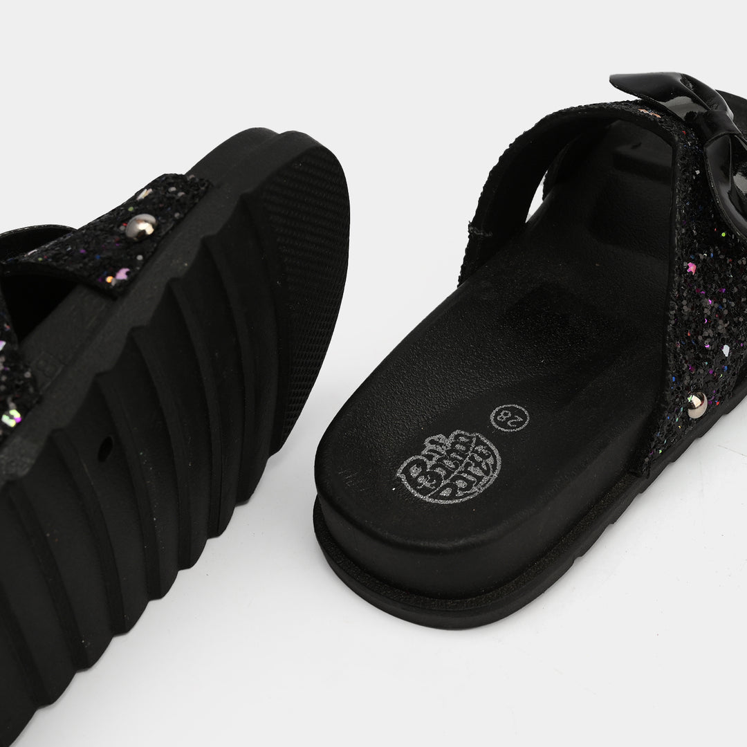 Girls Slide 013-BLACK