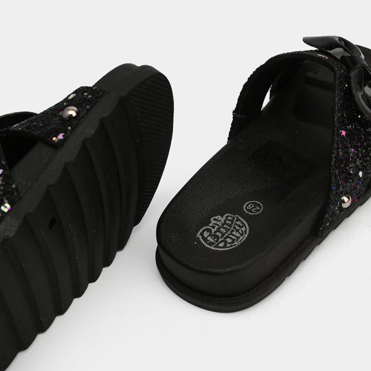 Girls Slide 013-BLACK