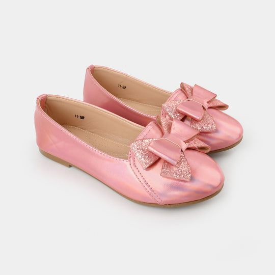 Girls Pumps 11-59-Peach