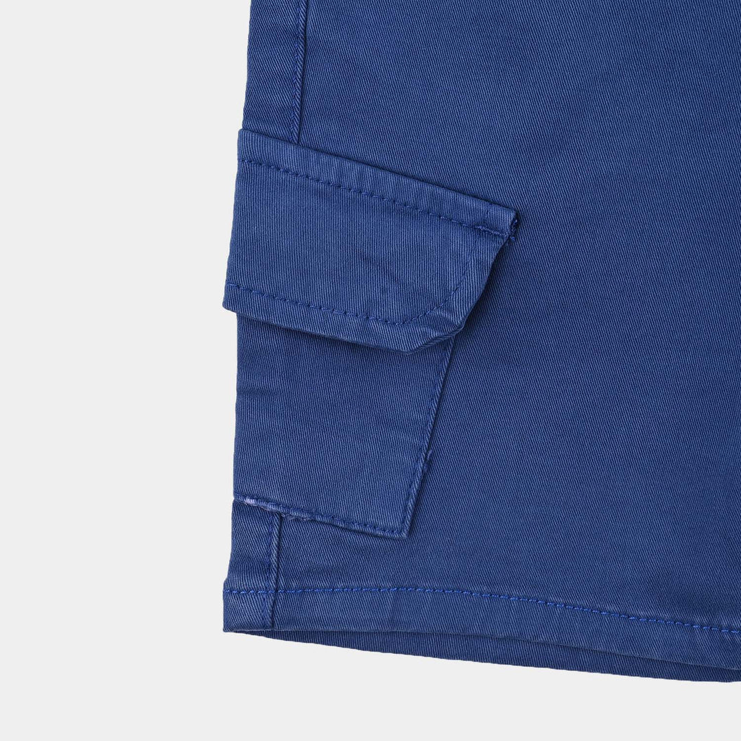 Boys Denim Stretch Twill Short Champ-Navy Blue