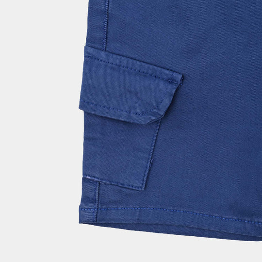 Boys Denim Stretch Twill Short Champ-Navy Blue