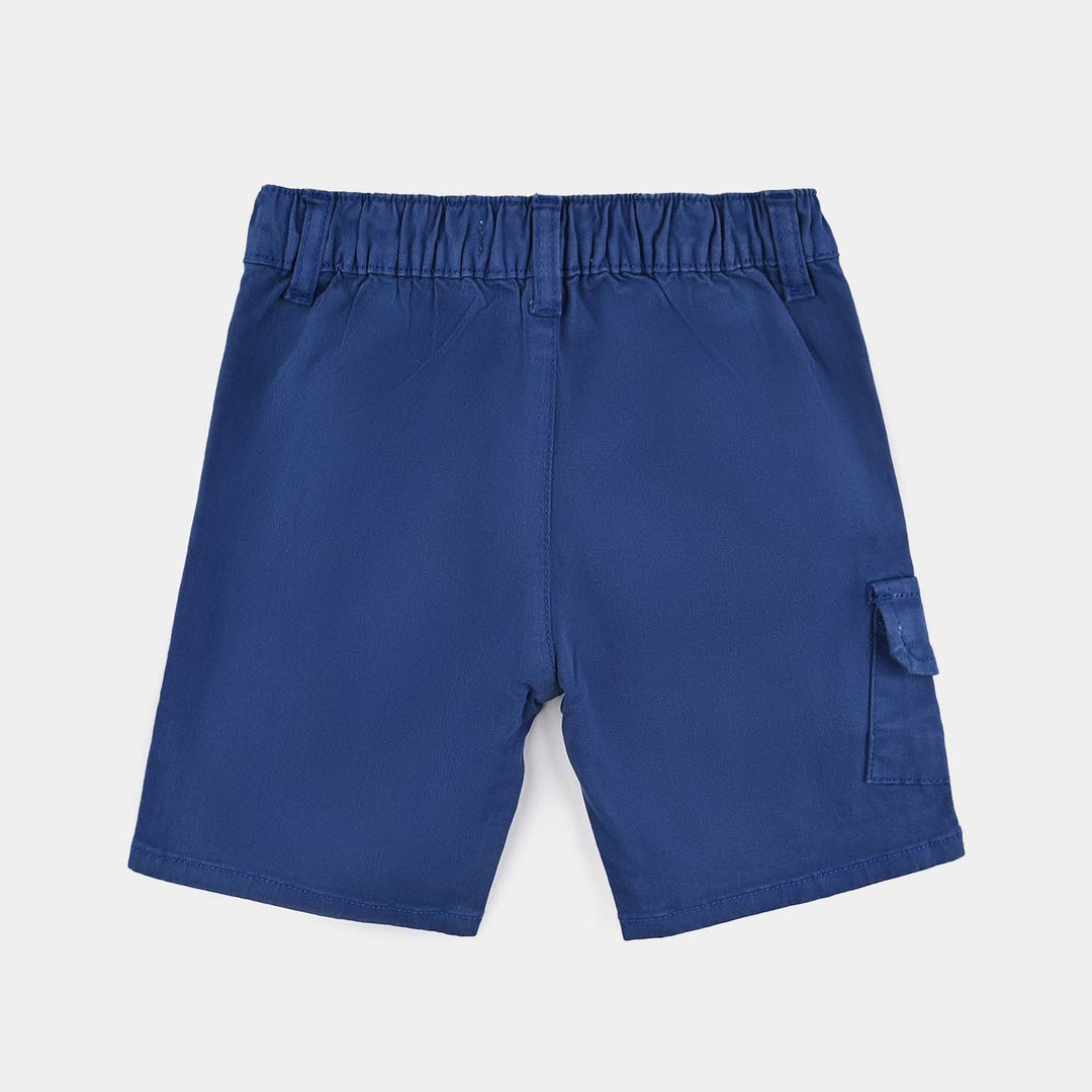 Boys Denim Stretch Twill Short Champ-Navy Blue