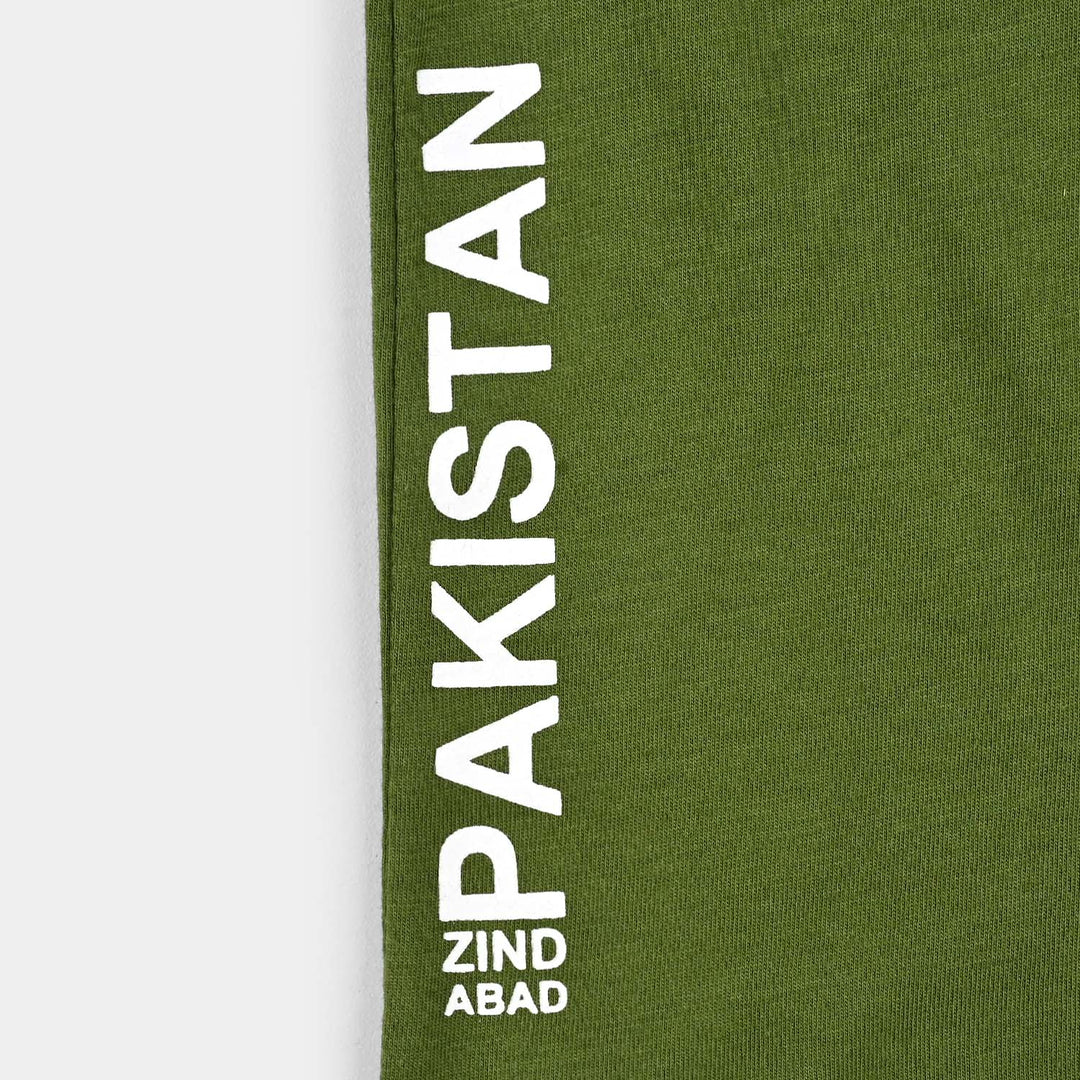 Boys Poly Cotton Jersey T-Shirt H/S ARZ-E-PAKISTAN