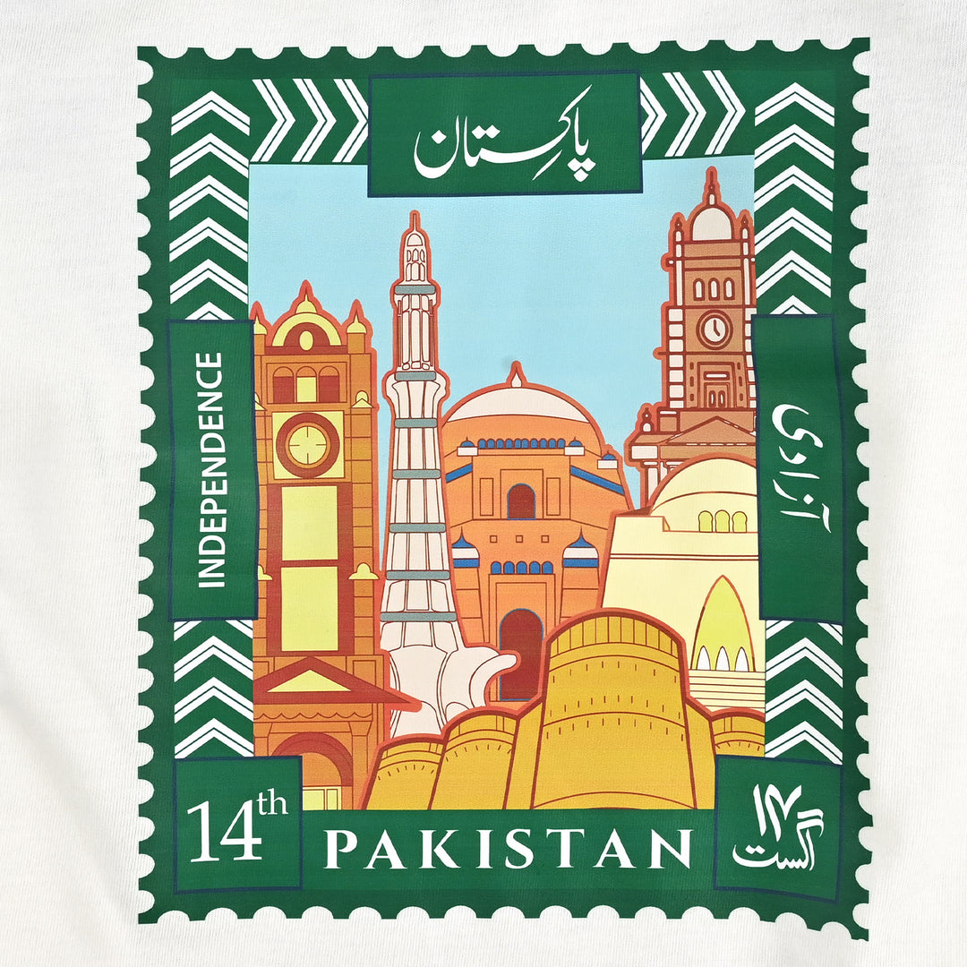 Boys Poly Cotton Jersey T-Shirts H/S HERITAGE OF PAKISTAN-Snow White