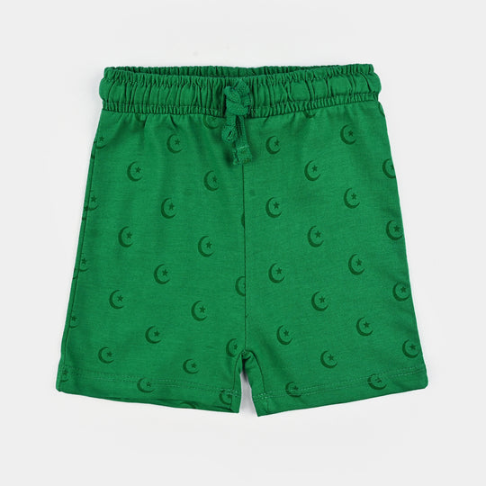 Infant Boys Poly Cotton Jersey Knitted Suit JEEVAY PAKISTAN-Joly Green