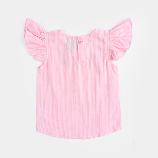 Infant Girls Cotton 2 PC Pleat Style-LT.Pink