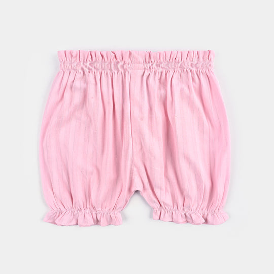 Infant Girls Cotton 2 PC Pleat Style-LT.Pink