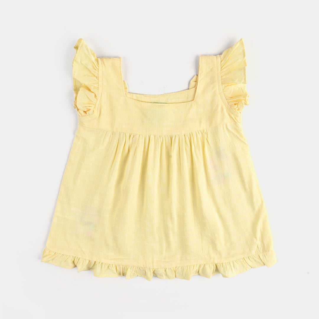 Infant Girls Cotton Jacquard 2 PC Lemon Chic-Lemon