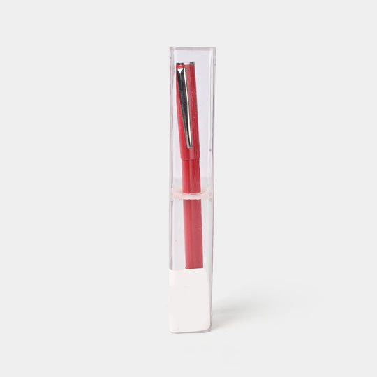 Fancy Fountain Ink Pen with Plastic Case