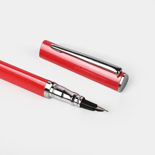 Fancy Fountain Ink Pen with Plastic Case