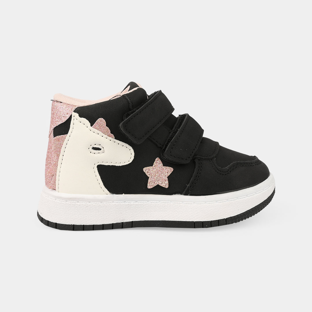 Girls Boots 126-15-Black.Pink