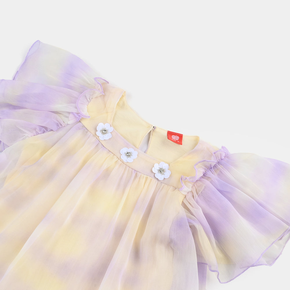 Girls Chiffon Top-Multi