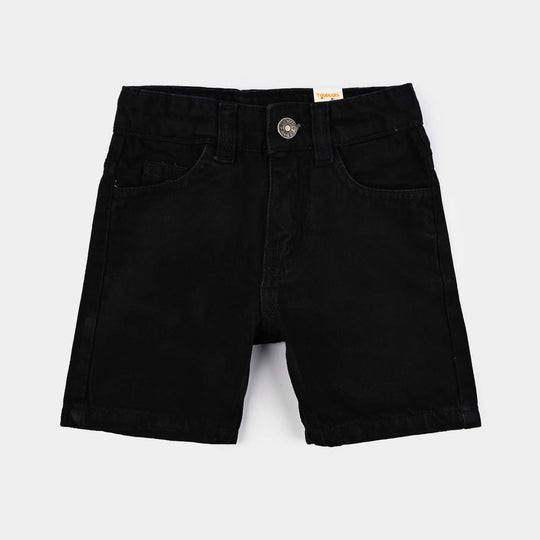 Boys Denim rigid Short Power Basic-BLACK
