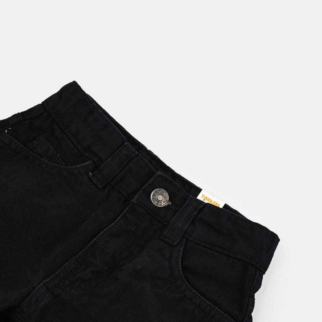 Boys Denim rigid Short Power Basic-BLACK